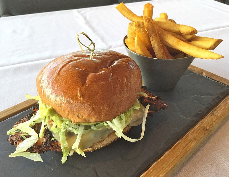 Shredded chicken sandwich