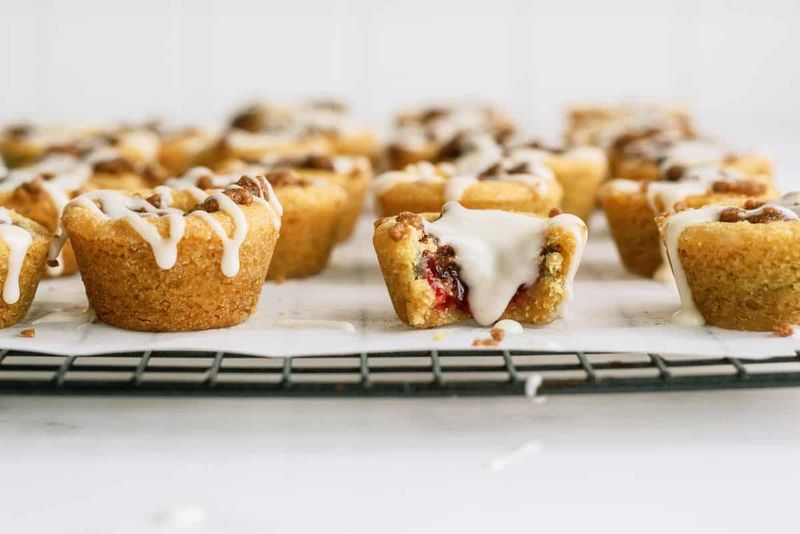 Mini Cherry Cobbler Muffin Bites