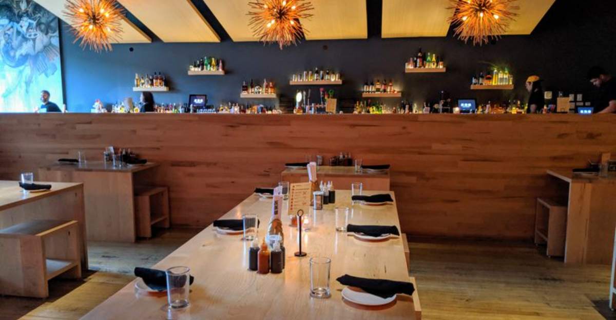 Inside Tigerlily ramen restaurant