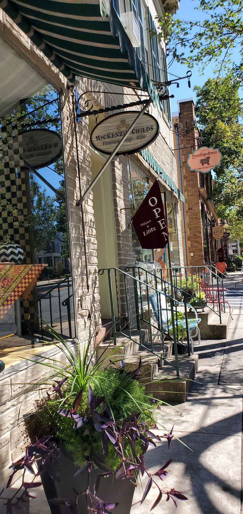 Main Street Lined with Boutiques and Cafes