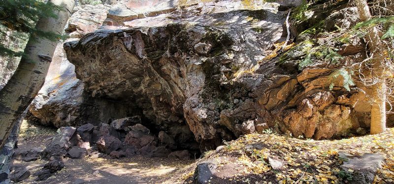 Volcanic Boulders And The High Lava Cliff