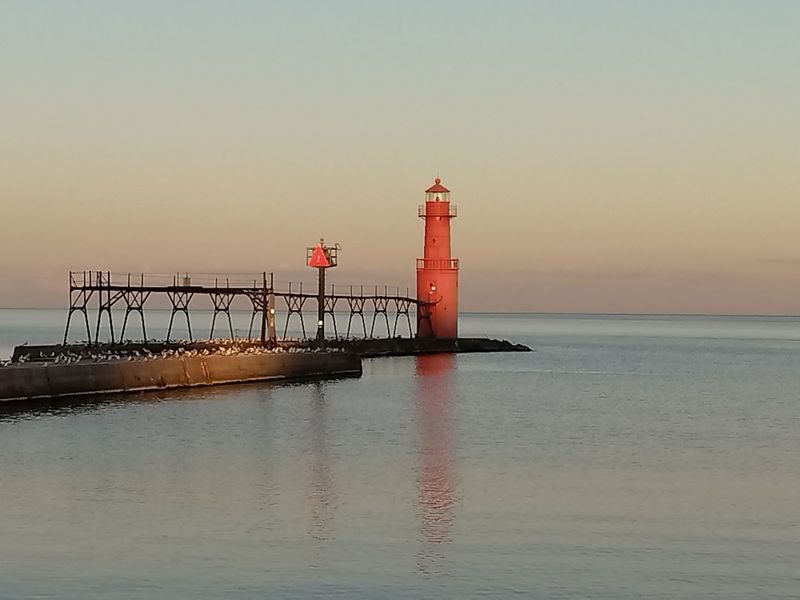 The Algoma Pierhead Lighthouse And Harbor Walk