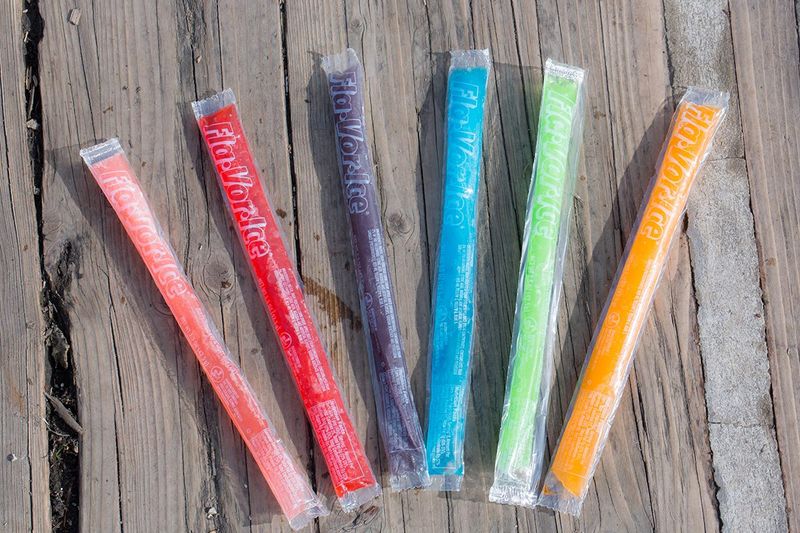 Freezer Pops In Clear Plastic Tubes