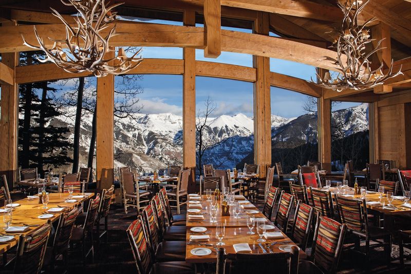 Wooden Beams Frame The San Juan Mountain Views