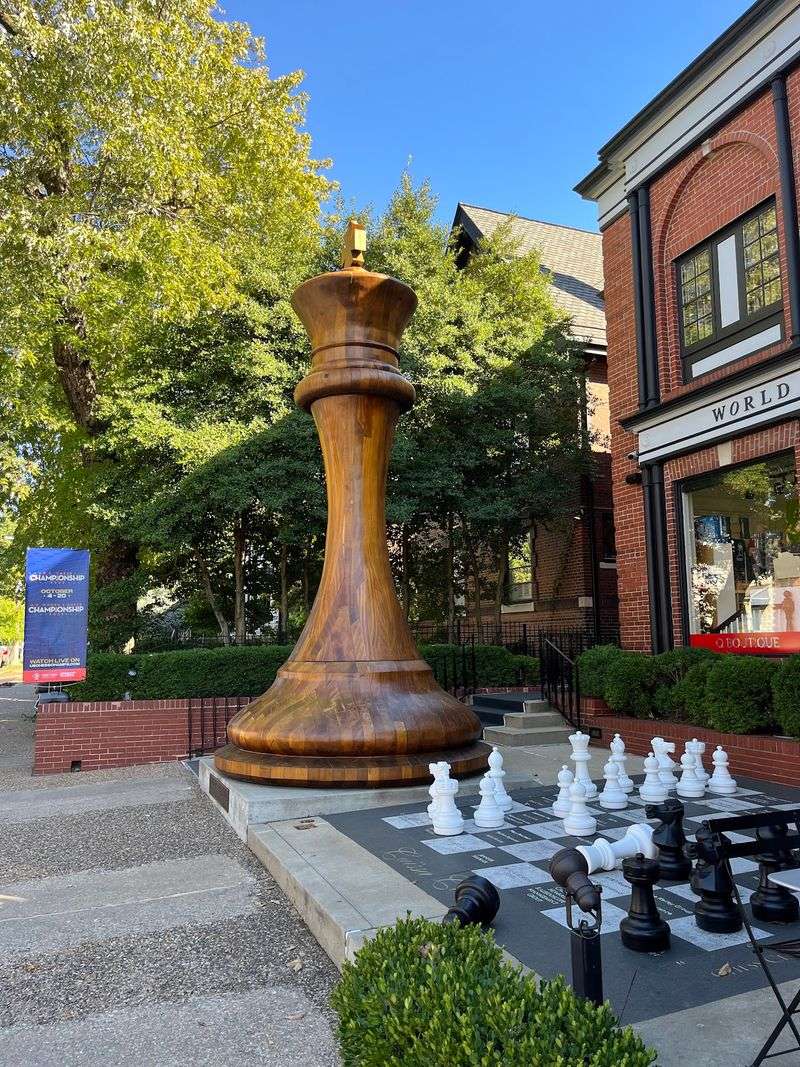 World's Largest Chess Piece At The World Chess Hall Of Fame