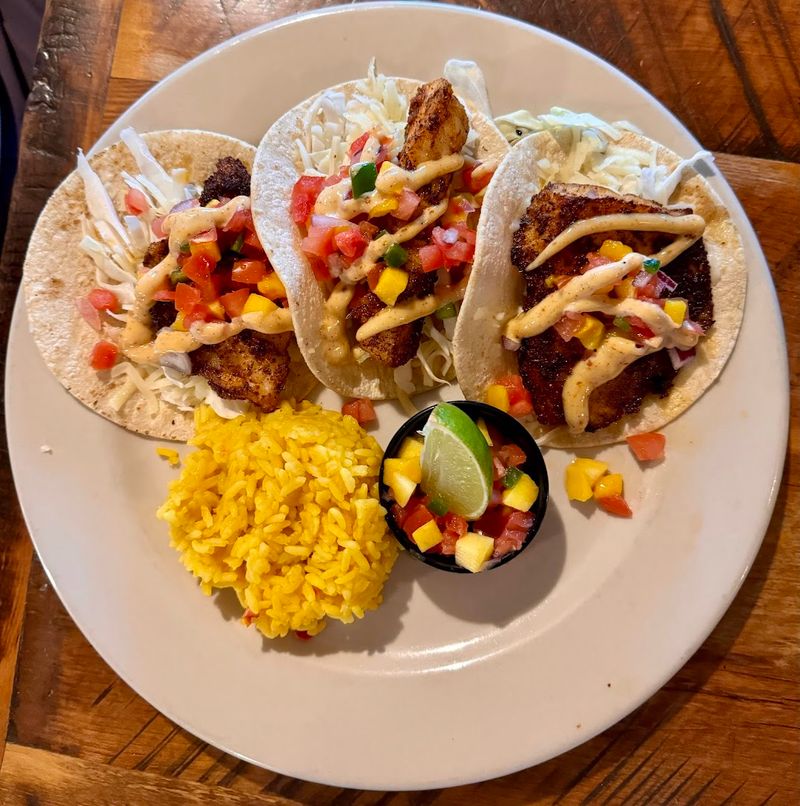 Fish Tacos On Grilled Corn Tortillas
