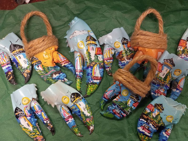 Yes, Those Ornaments Really Are Painted Lobster Claws