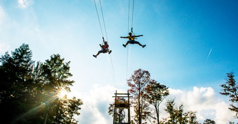 You Can Race Through The Treetops At This One-Of-A-Kind Zipline Park In New York