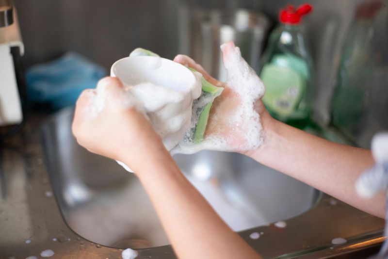You Helped Clear The Table And Carry Dishes To The Sink After