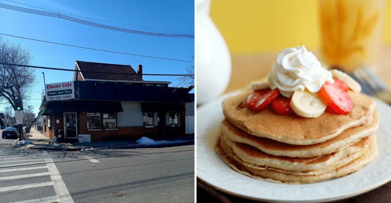 You’d Never Guess Massachusetts’ Fluffiest Pancakes Are Served In This Old-School Café