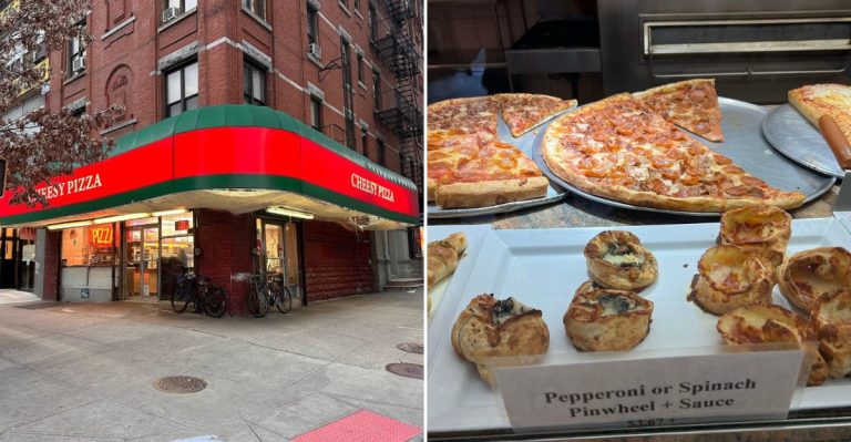 You’d Never Guess New York’s Cheesiest Pizza Is Served At This Corner Shop