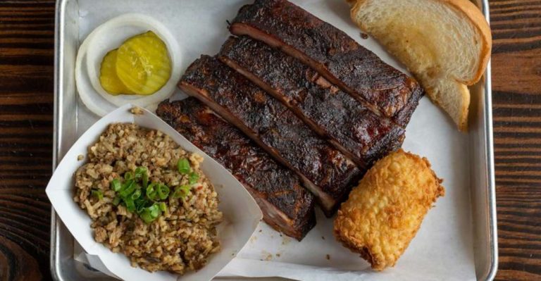 You’d Never Guess Texas’s Smokiest Brisket Plate Is Served At This Roadside BBQ Shack