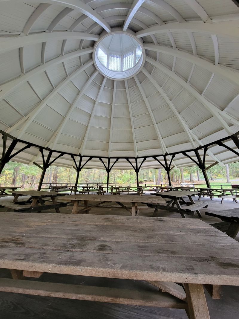 You'll Want To Spin Around Inside This Round Pavilion