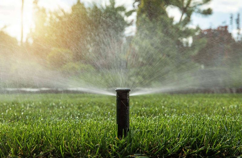 The Sprinkler System Doubles as Entertainment