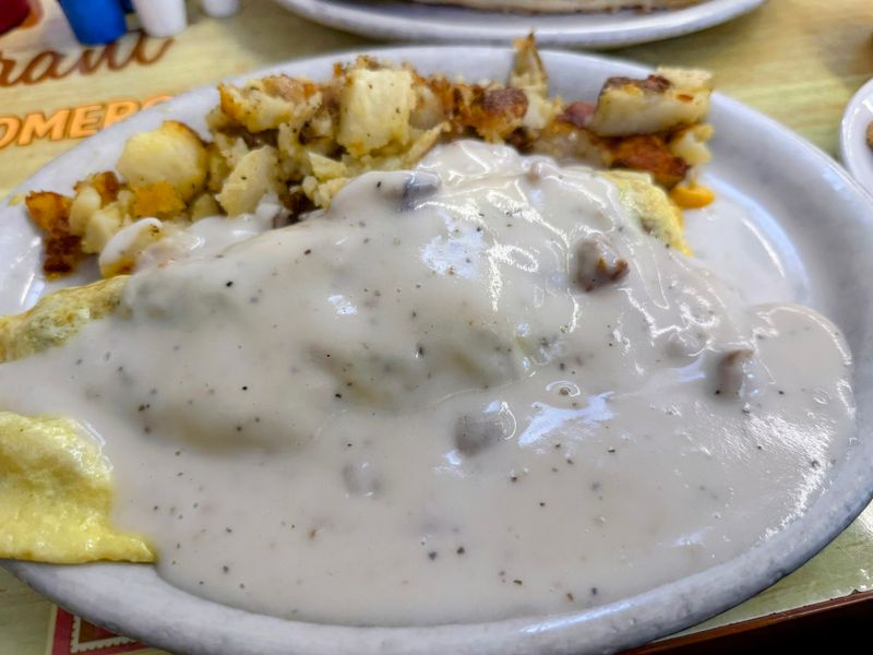 Your Chicken Fried Steak Arrives Swimming In White Gravy Your Chicken Fried Steak Arrives Swimming In White Gravy
