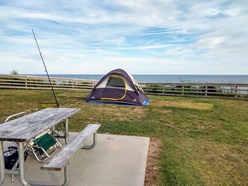 Your Oceanfront Room Comes With A Tent Stake