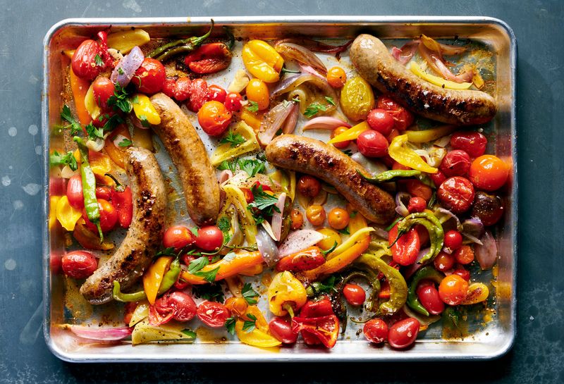 Sheet Pan Sausage and Veggie Medley