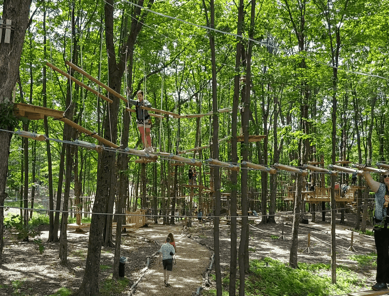 Ziplines, Ropes Courses And Mini Golf In The Open Air
