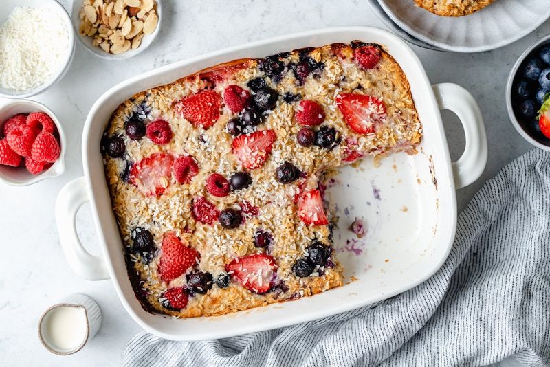 Protein-Packed Berry Baked Oatmeal