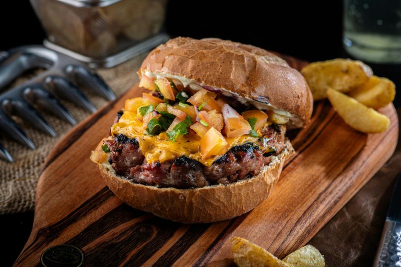 Turkey Burger Lettuce Wraps With Pineapple Salsa