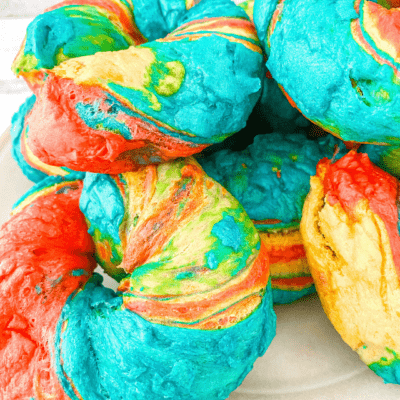 rainbow bagels