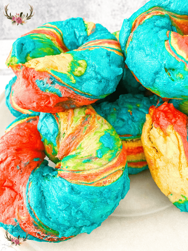 rainbow bagels