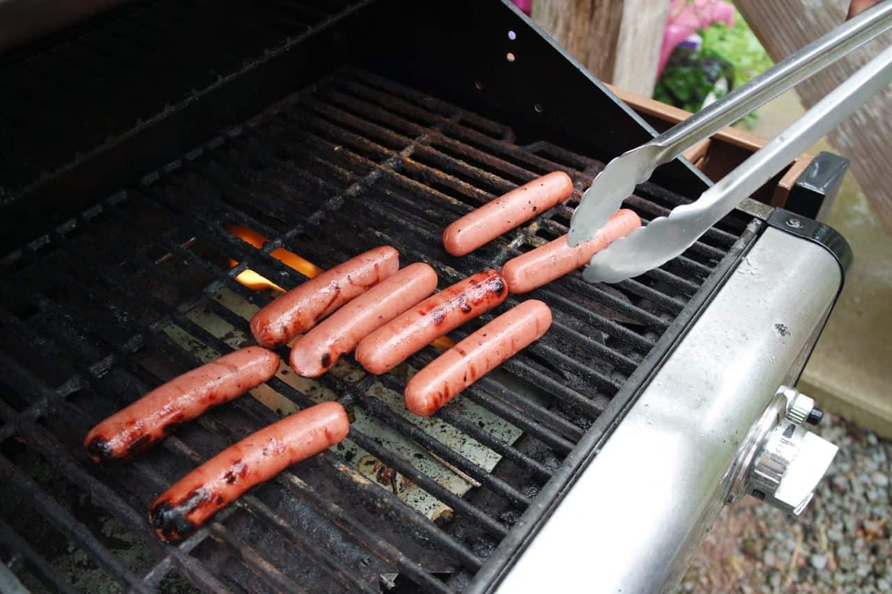 how to grill a hot dog
