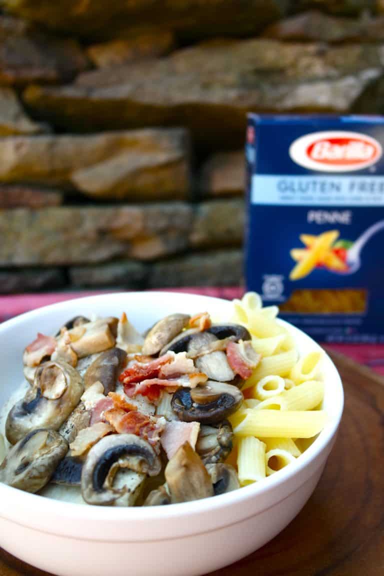 Gluten Free Chicken Marsala Over Barilla Gluten Free Penne