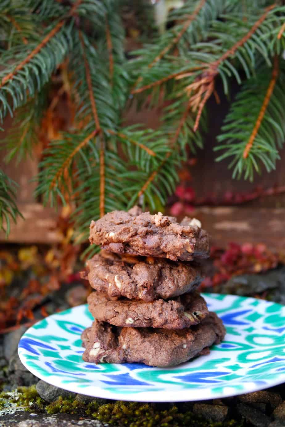 mint chocolate minty cookies christmas cookie recipe