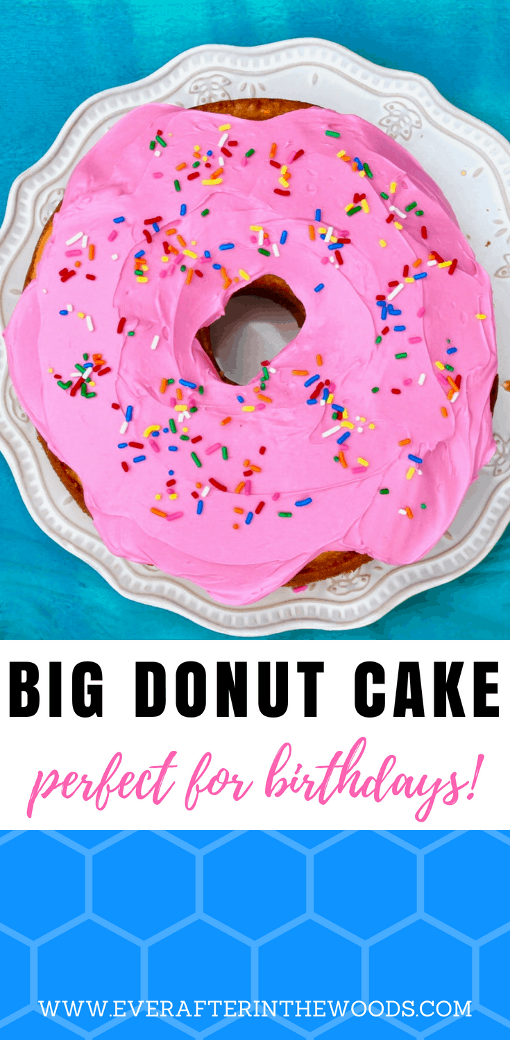 how to make a big donut cake for birthday party