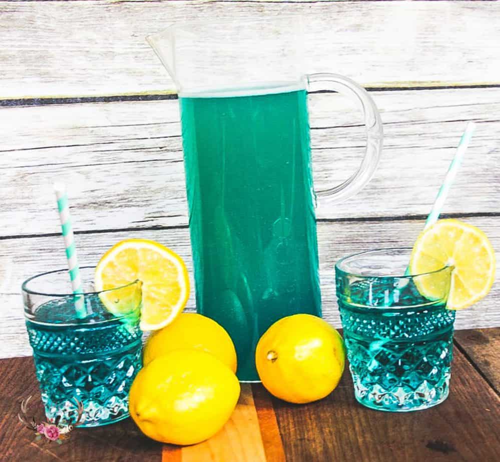 Blue Lemonade Party Drink with Truvia Natural Sweetener Ever After in