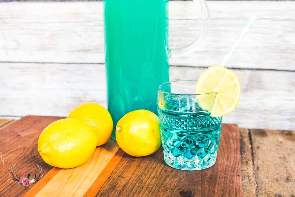 Blue Lemonade Party Drink with Truvia Natural Sweetener Ever After in