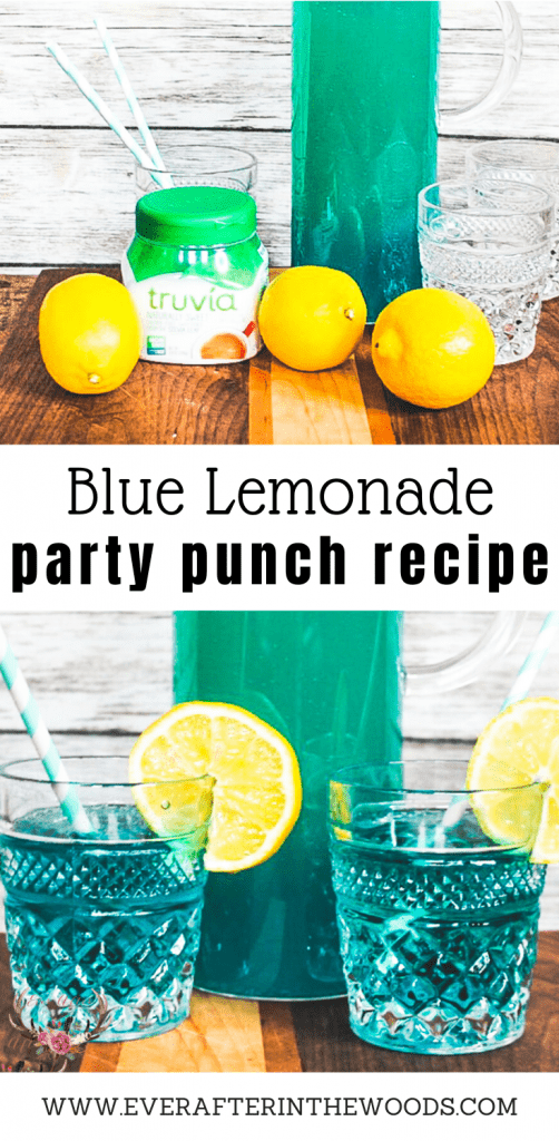 Blue Lemonade Party Drink with Truvia Natural Sweetener Ever After in