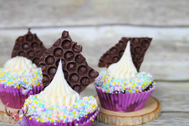 chocolate beehive from bubble wrap