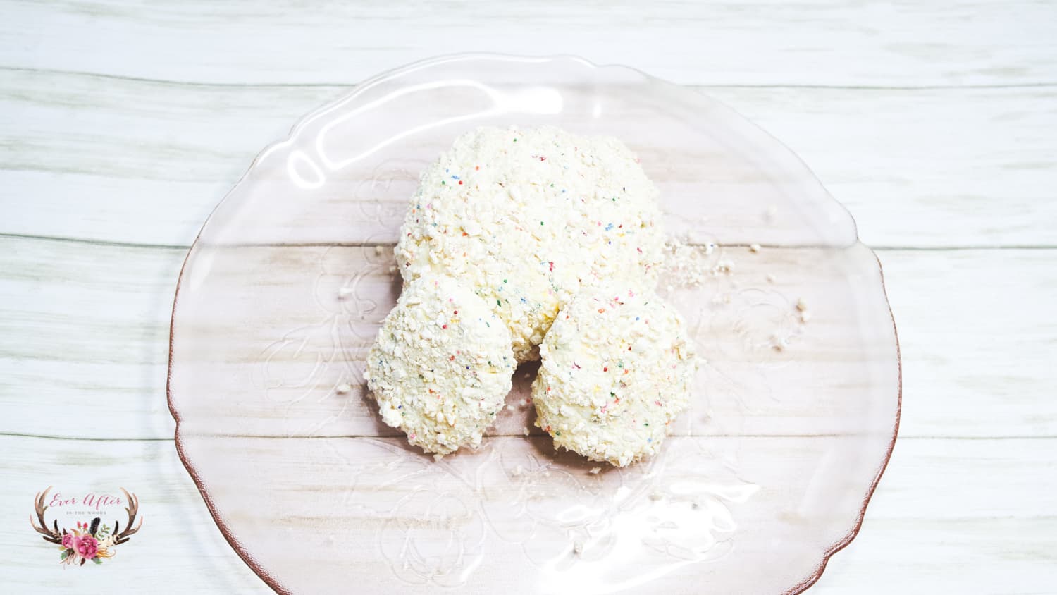 Bunny Butt Cheese Ball with Cotton Candy