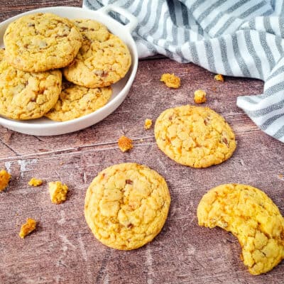Easy Butterfinger Cake Mix Cookies