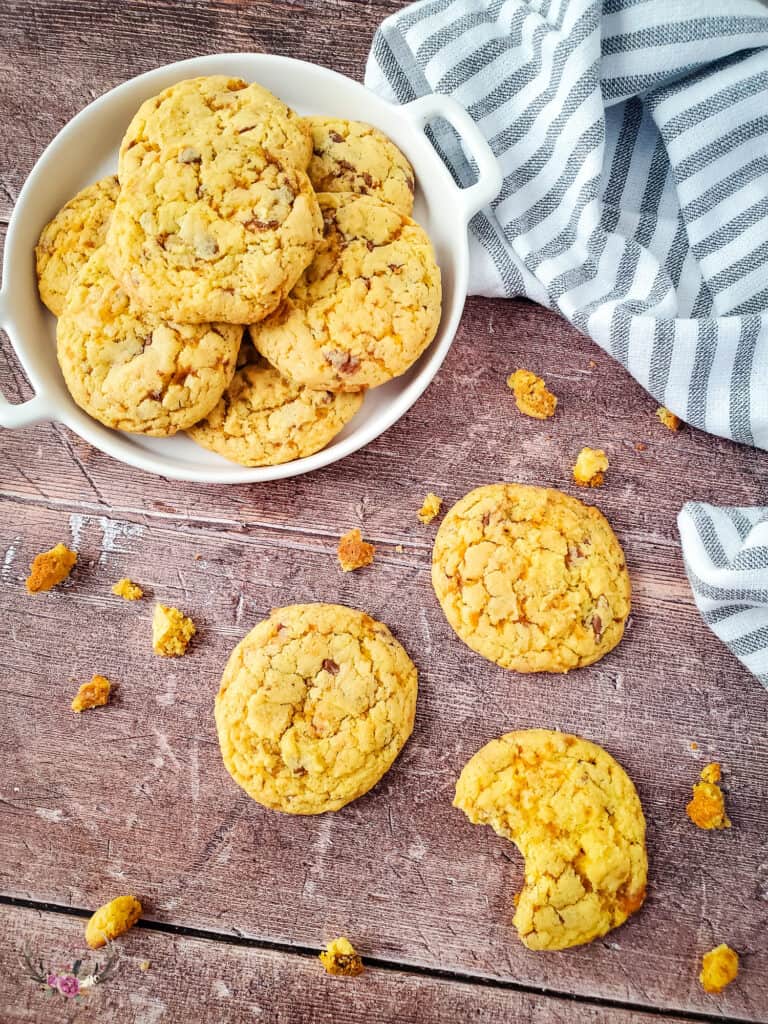 Easy Butterfinger Cake Mix Cookies