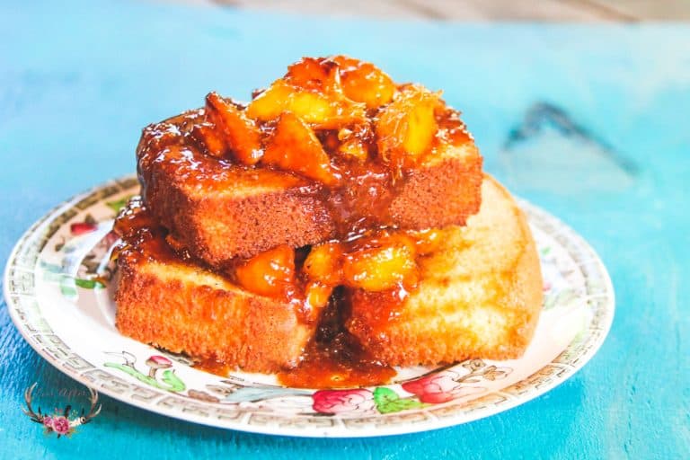 peach caramel pound cake