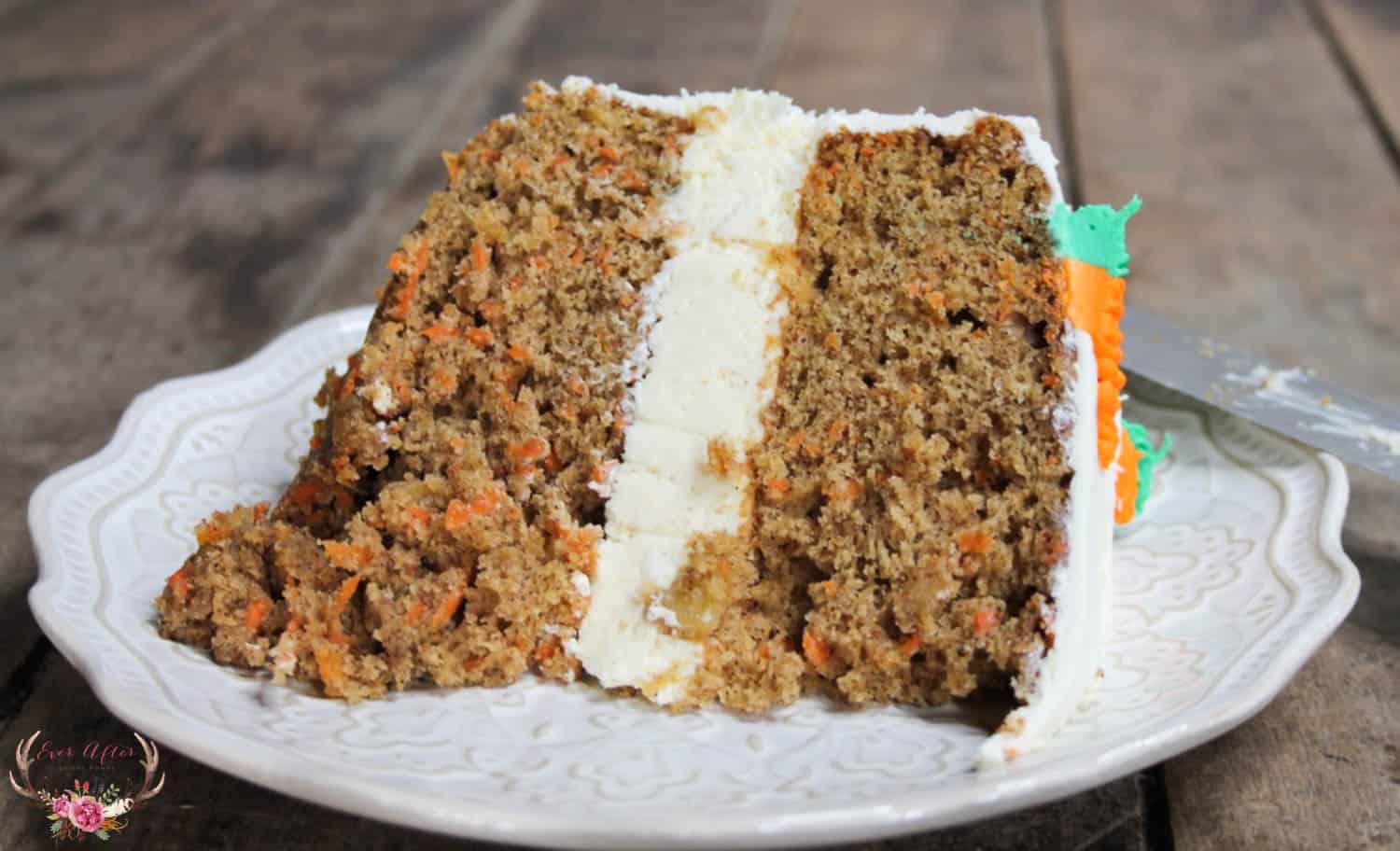 If you love carrot cake and cheesecake then this Carrot Cake Cheesecake cake is just what you need. This cake is made of 2 moist layers of carrot cake and one delicious layer of cheesecake in between and smothered with cream cheese frosting.