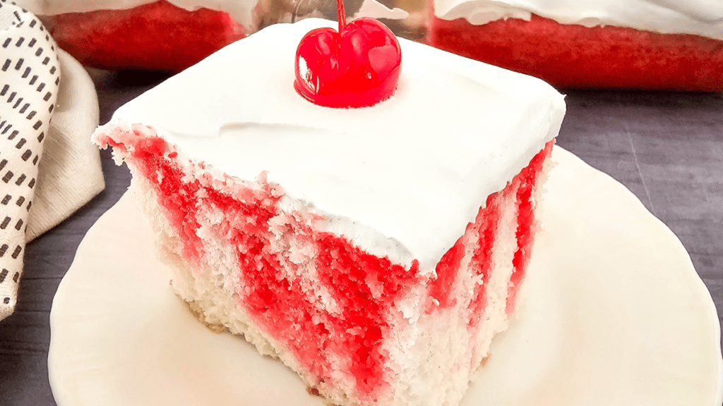 cherry jell-o poke cake