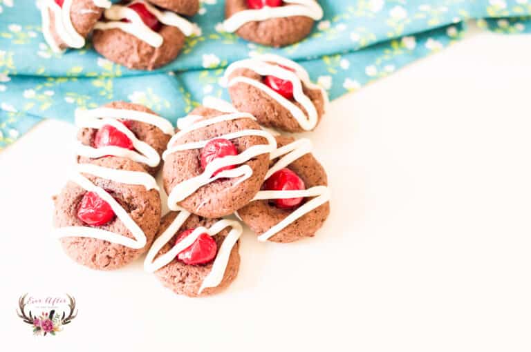 We love to make large batches of cookies for friends and families and these chocolate cherry cookies are the perfect addition to your cookie tray this year.
