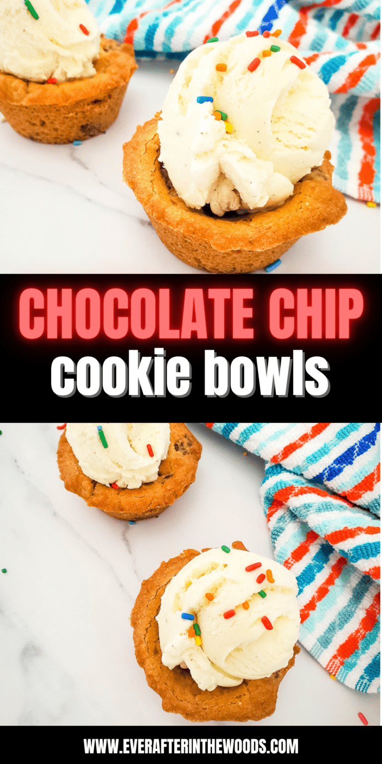 Chocolate Chip Cookie Bowls Perfect for Ice Cream! Ever After in