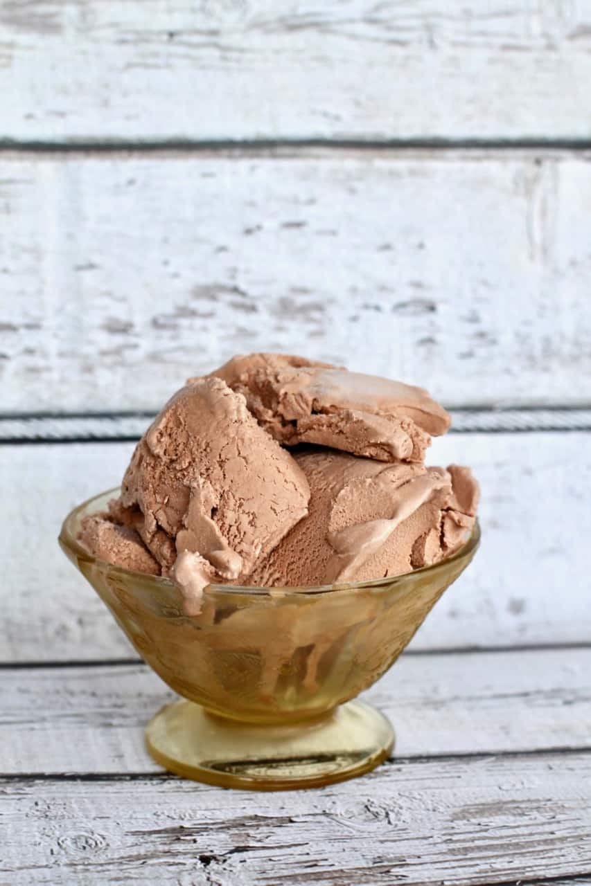 homemade chocolate ice cream