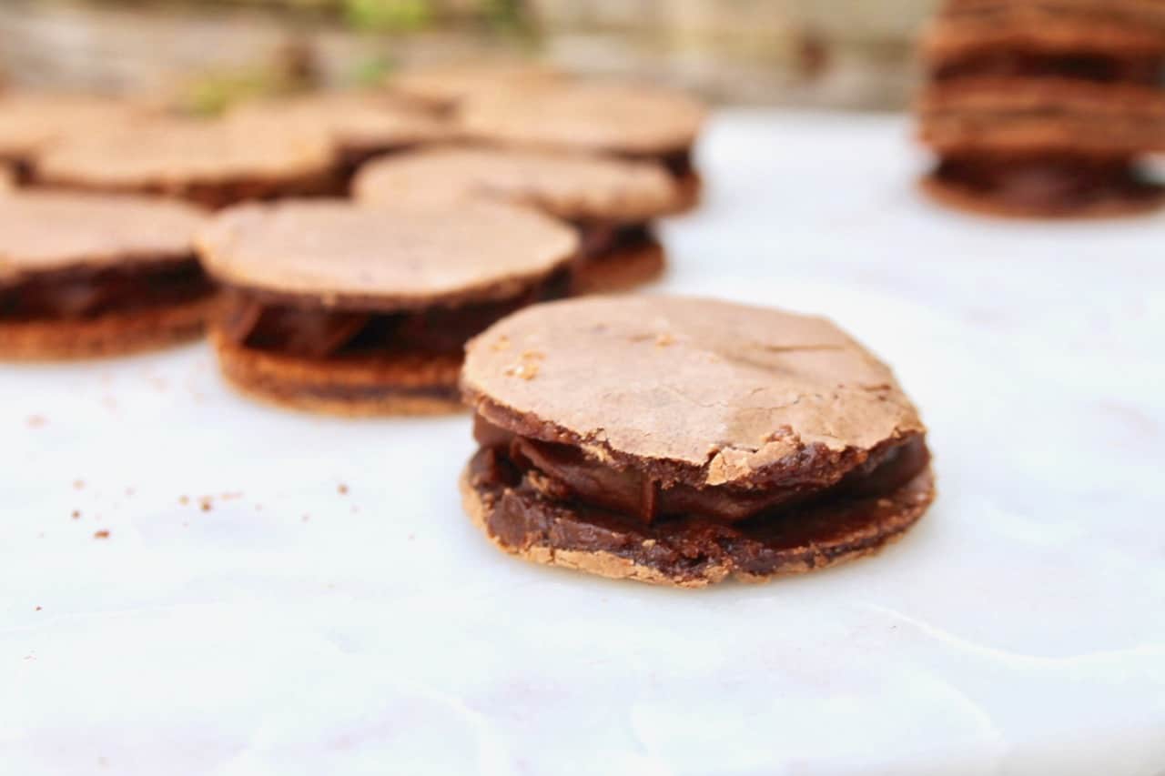 hot chocolate sandwich cookies christmas cookies