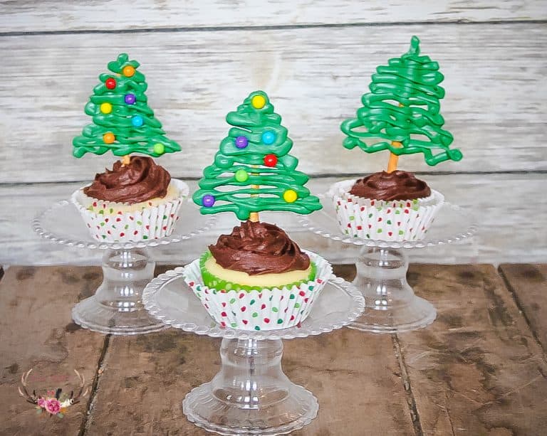 christmas tree cupcakes