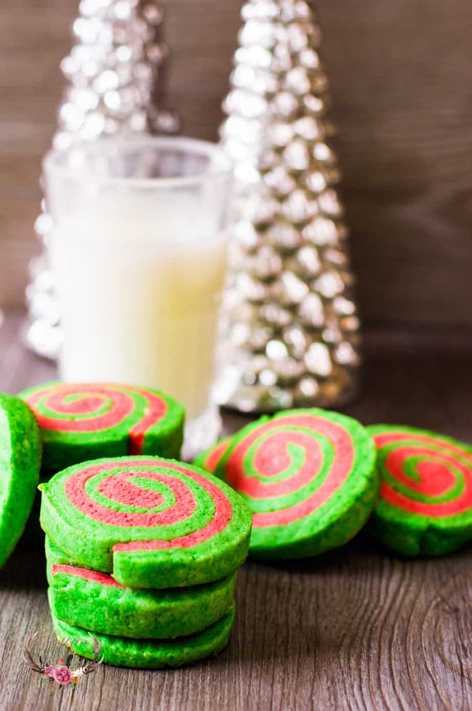Christmas Pinwheel Sugar Cookies 