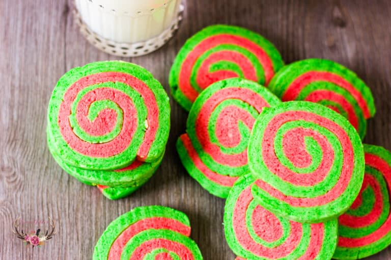 Christmas Pinwheel Sugar Cookies