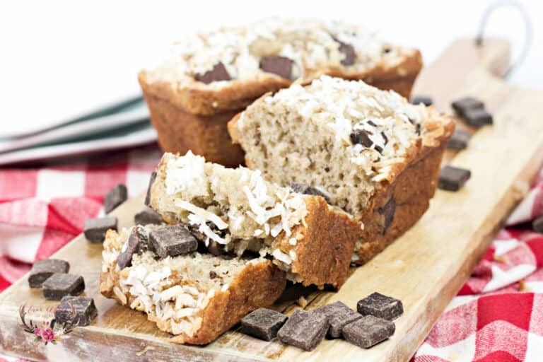 Coconut Banana Chocolate Chip Loaf