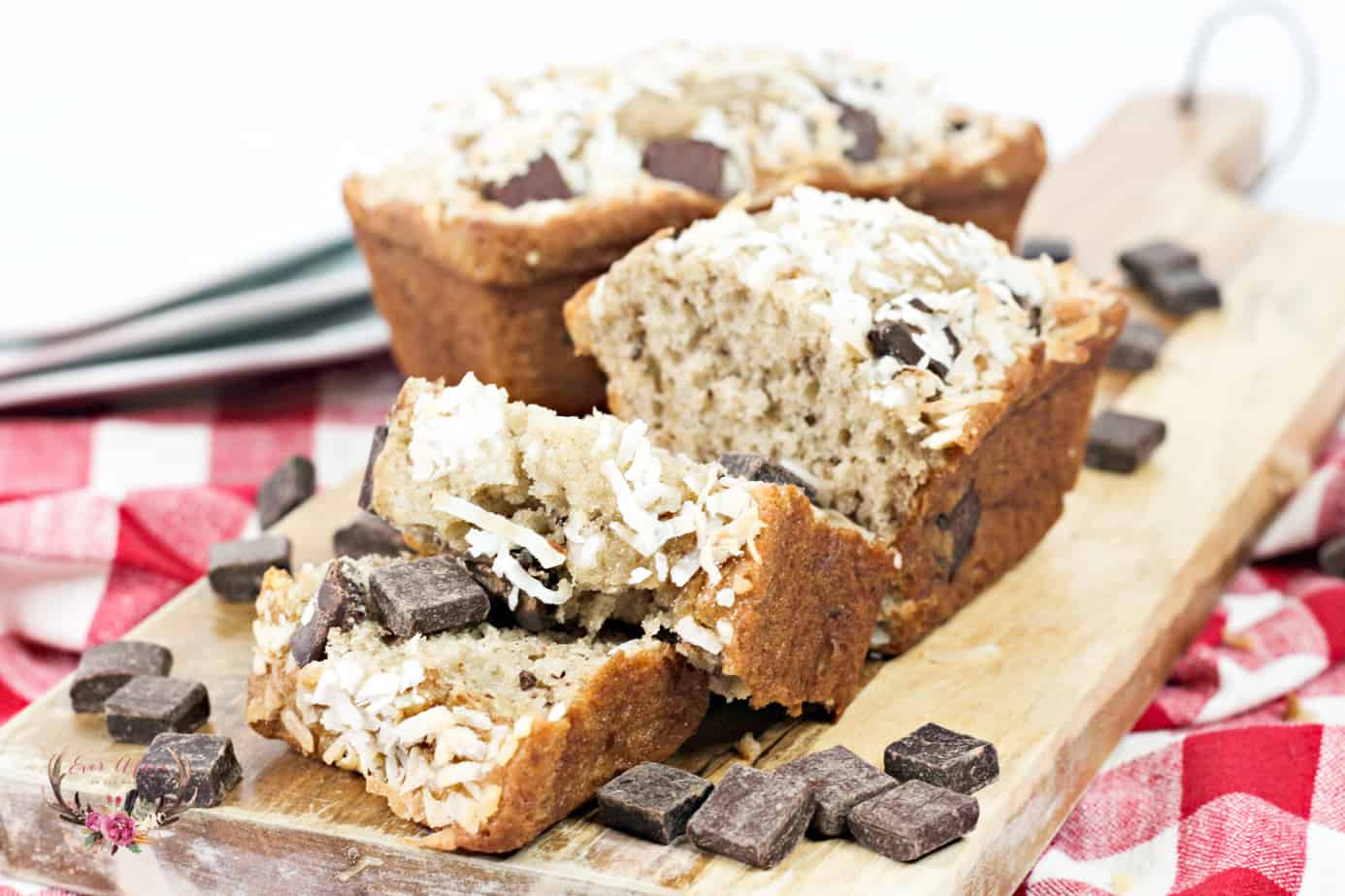 Coconut Banana Chocolate Chip Loaf