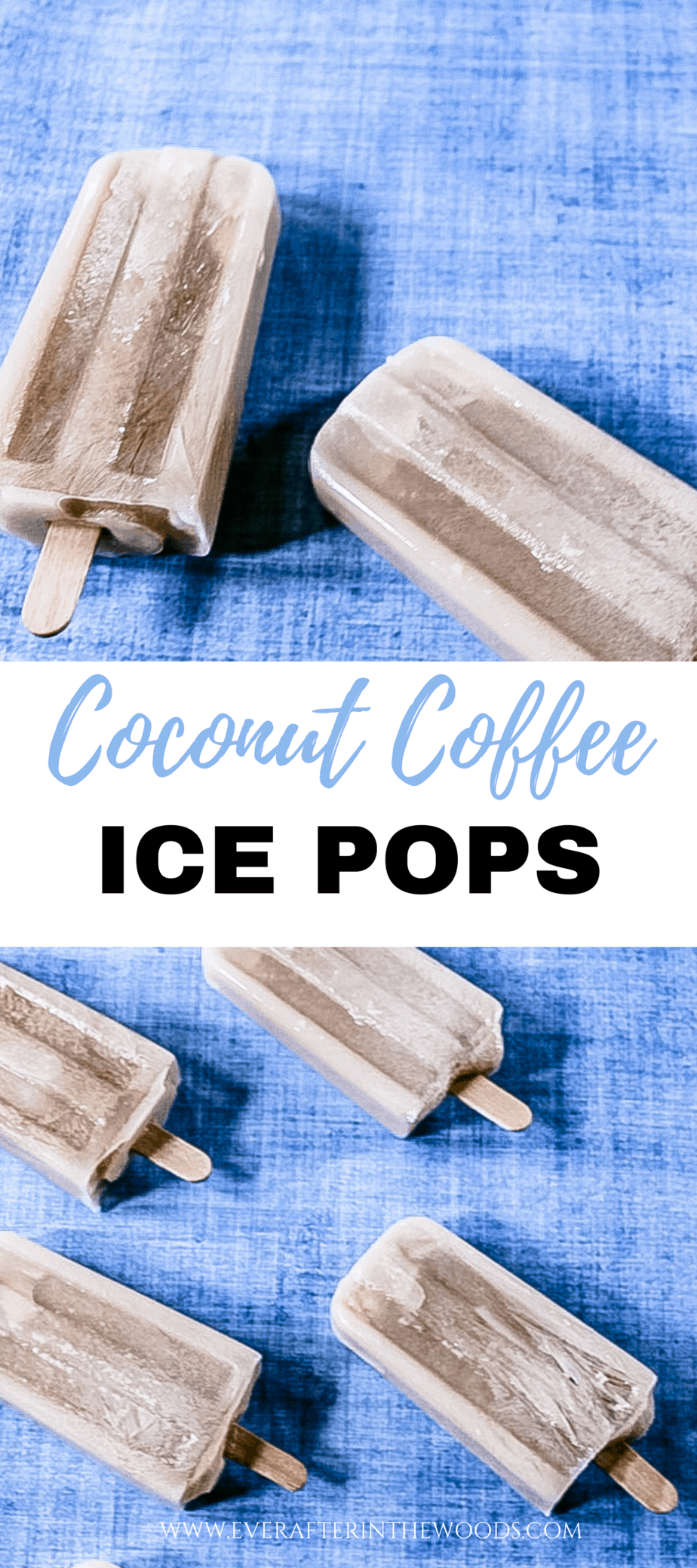 frozen coffee coconut ice pops.